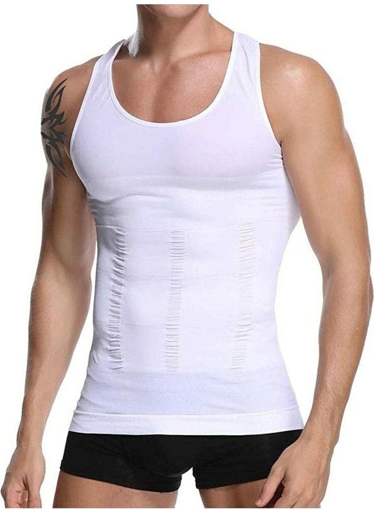 Mistirik Mystical Men's Athlete Corset That Tightens and Slims Your 5 Different Areas, White Color  - Image 1