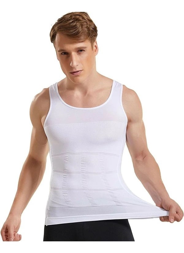 Mistirik Mystical Men's Athlete Corset That Tightens and Slims Your 5 Different Areas, White Color  - Image 4