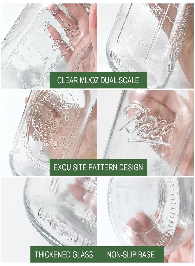 طقم تخمير من قطعتين من JOBVERT، طقم تخمير برطمان ماسون سعة 32 أونصة مع أوزان تخمير وأقفال هوائية، برطمان ماسون واسع الفم للتخليل والتعليب والصلصات - Image 4