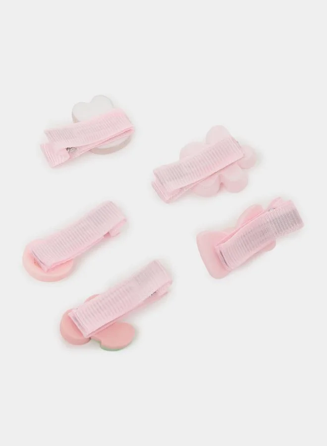 ستايلي Pack Of 5 - Girls Embellished Hair Clips
