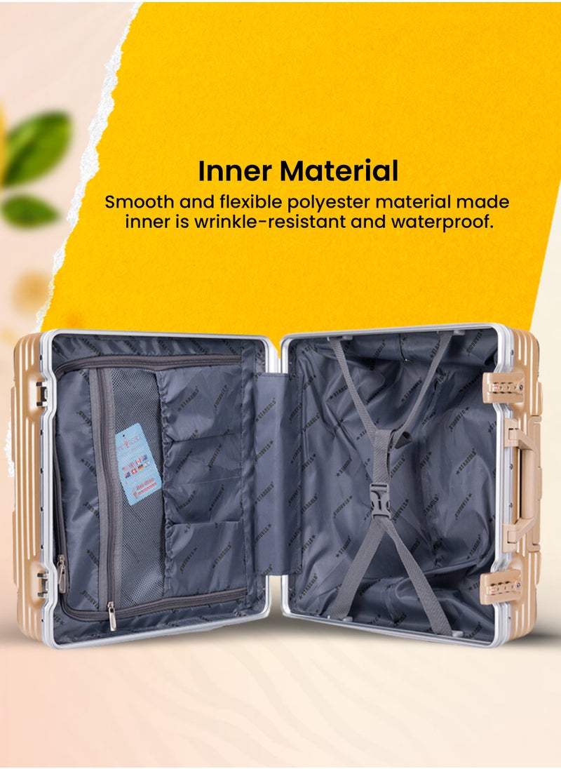 Stargold Luggage Bag TPC Hard Side Suitcase 360° Rotational Wheels and Lockable System Travel Bag  - Image 5
