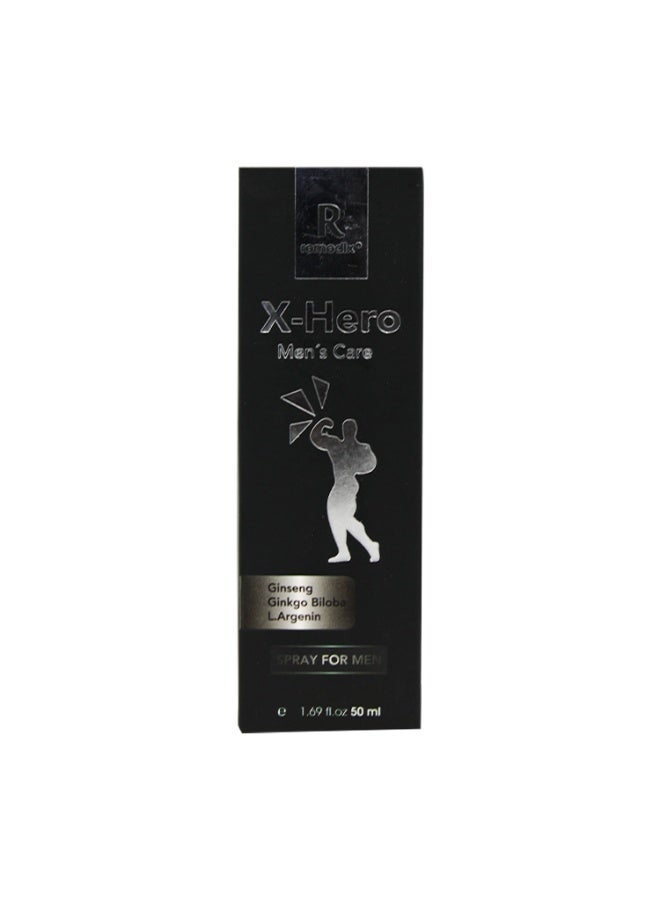 ريميدكس  بخاخ ريمدكس اكس هيرو بخلاصة الجنسنج للرجال – دعم القوة وإحساس مريح لفترة أطول – 50 مل - Image 3
