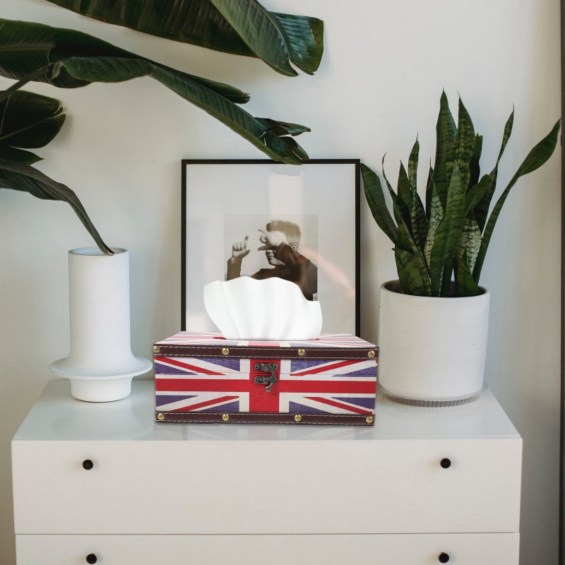 1 Pc Tissue Box Printed Tissue Container Delicate Napkin Box Tissue Holder - Image 4
