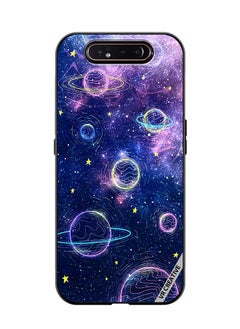 VR CREATIVE Protective Case Cover For Samsung Galaxy A80 Galaxy Design Multicolour  - Image 1
