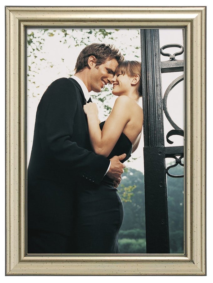 International Designs Traditions Molding Wooden Picture Frame 4x6 Silver