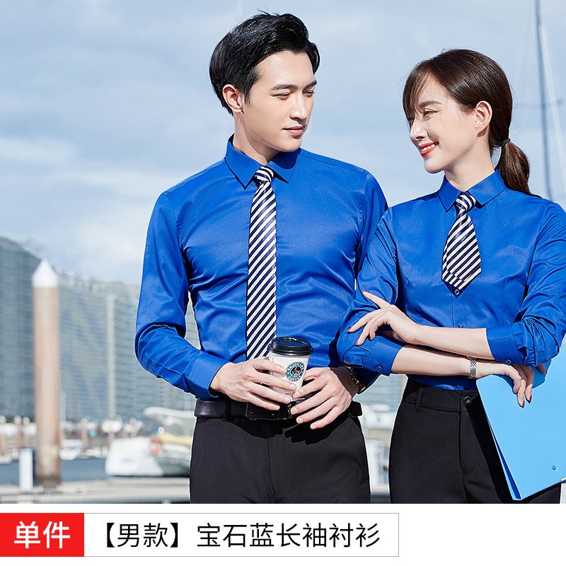 [Large ] Office Clerk Work Clothes Shirt Men'S And Women'S Dress Sales Short Sleeve Shirt Ol Business Wear - Image 1