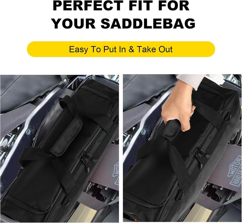 ANASES Motorcycle Saddlebag Liner Bags - Hard Saddle Bags Insert Storage Bag for Harley Touring Models (1993-2024) - Image 5
