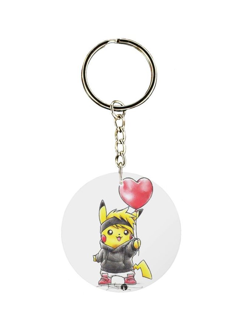 RKN Single Sided Pikachu Themed Keychain