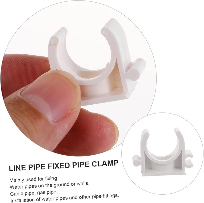 مشابك المياه القابلة للارتداء البيضاء على شكل حرف U لسهولة تركيب الخراطيم ومشاريع السباكة - Image 3