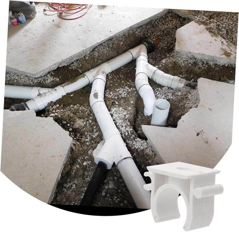 مشابك المياه القابلة للارتداء البيضاء على شكل حرف U لسهولة تركيب الخراطيم ومشاريع السباكة - Image 5