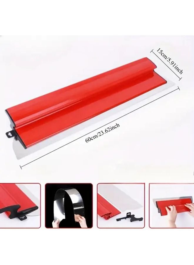3Pcs Stainless Steel Spatula Set 23 15 9 Inch Wall Scraper Construction Tool - Image 3