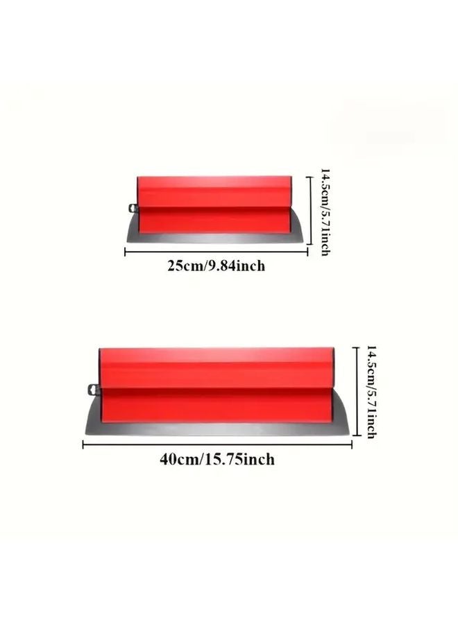 3Pcs Stainless Steel Spatula Set 23 15 9 Inch Wall Scraper Construction Tool - Image 4