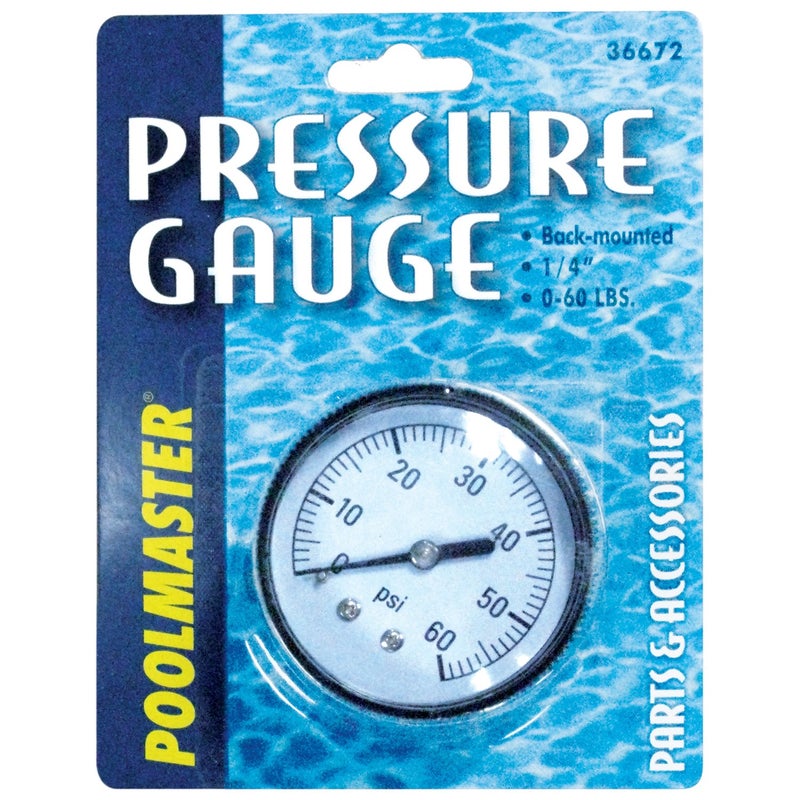 Poolmaster 36672 Pressure Gauge for Swimming Pool or Spa Filter 14Inch Back Mounted Thread Neutral Medium - Image 2