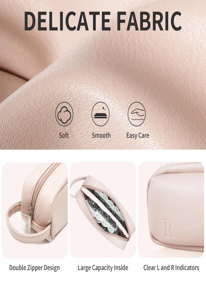 FQDGTFA Disposable Daily Contact Lens Organizer Portable Compact Travel Case for Contact Lenses, Waterproof Leather Disposable Dispenser Contact-Lens Case with Clearly Labeled R & L, Fits 60 Daily Lenses - Image 4