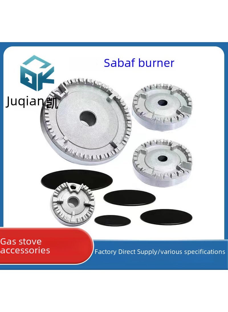 Arabest - Factory wholesale gas stove burner gas stove accessories stove burner independent packaging Shabaff Shabaff burner #2334 set, concave fire cover with distributor - Image 1
