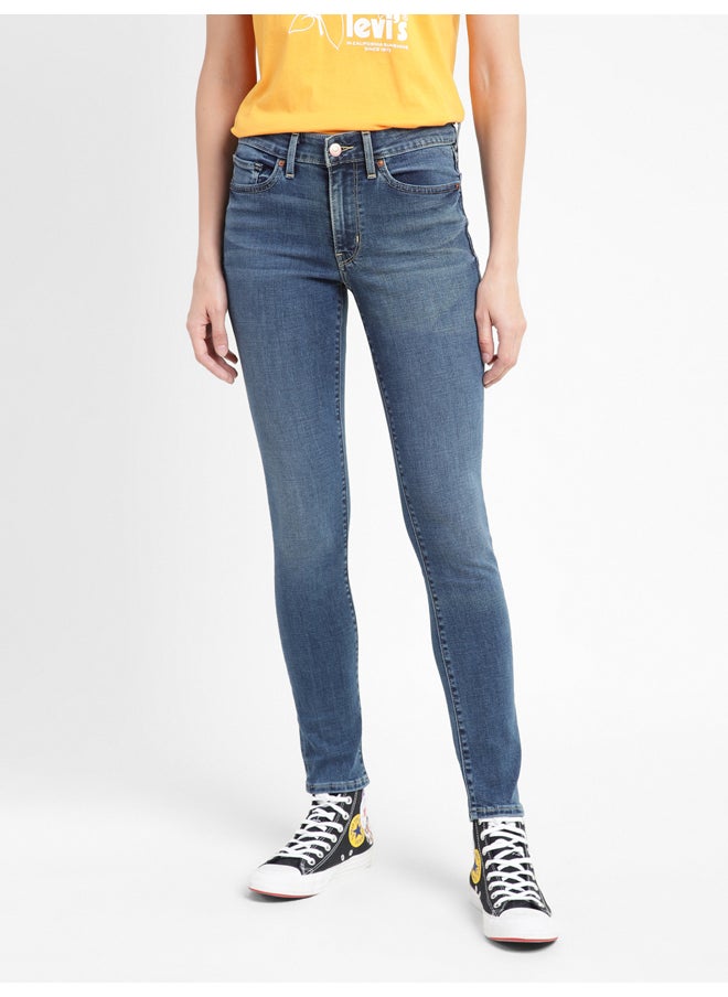 Levi's بنطلون جينز 711 سكيني بقصة ضيقة للنساء بارتفاع متوسط  - Image 2