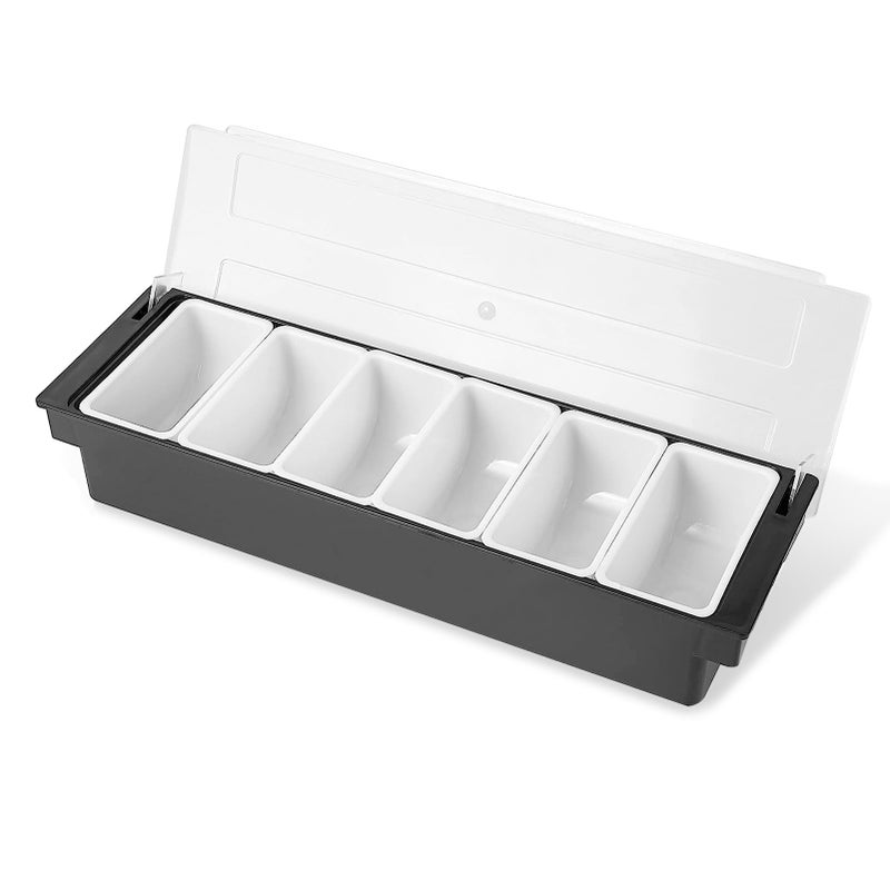 CHICIRIS Fruit Veggie Condiment Caddy, Ice Cooled Condiment Serving Container, with Lid, for Fruit, Ice Cream, Salad - Image 1