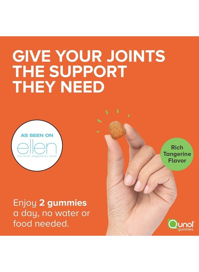 Qunol Turmeric and Ginger Gummies, Gummy with 500mg Turmeric + 50mg Ginger, Joint Support Supplement, Ultra High Absorption, Vegan, Gluten Free, 1 Month Supply 60ct - Image 4