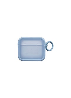 Suitable For AirPods 4 Earphone Set Solid Color Soft Case Square 2 In 1 For Apple1/2/3 Generation Pro2 Bluetooth Simple-Color:2-in-1 Soft Shell-blue-Model:Universal For Airpods Pro/pro2 (protective Case)