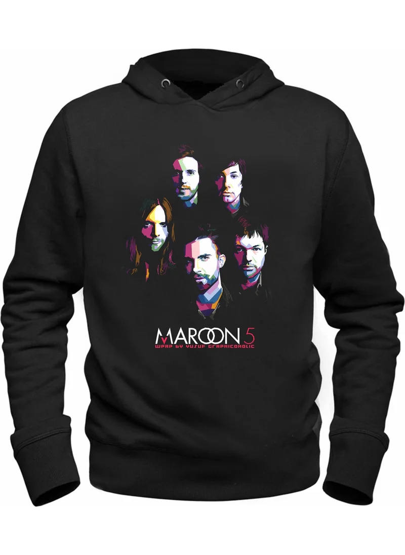 Alfa Tshirt Maroon 5 Printed Black Sweatshirt