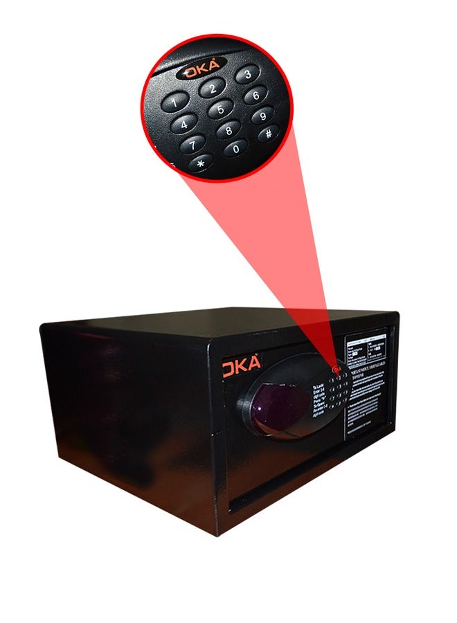 OKA Fire and theft resistant electronic digital hotel money safe with combination lock /weight 11 kg - Image 4