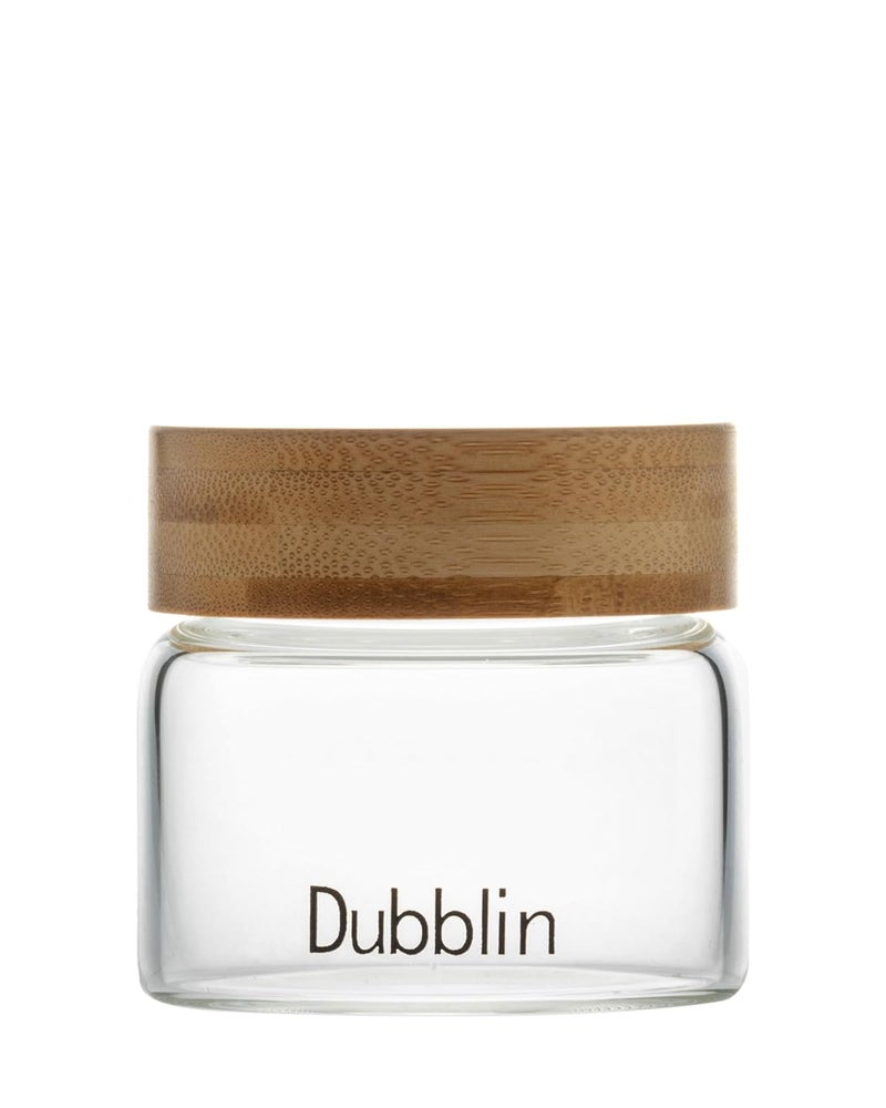 DUBBLIN Borosilicate Glass Jar with Airtight Wooden Lid, 120ml Transparent Kitchen Storage Container, 1 Piece, For Storing and Preserving Tea, Coffee, Snacks | Multipurpose Container for Kitchen - Image 1