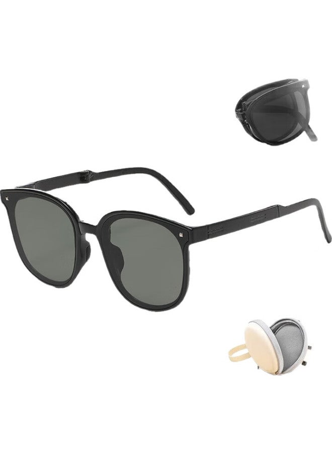 Boshide Foldable Sunglasses For Women Uv Protection Jazz Black (Adult Size) - Image 2
