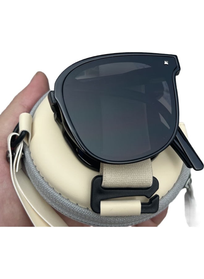 Boshide Foldable Sunglasses For Women Uv Protection Jazz Black (Adult Size) - Image 1