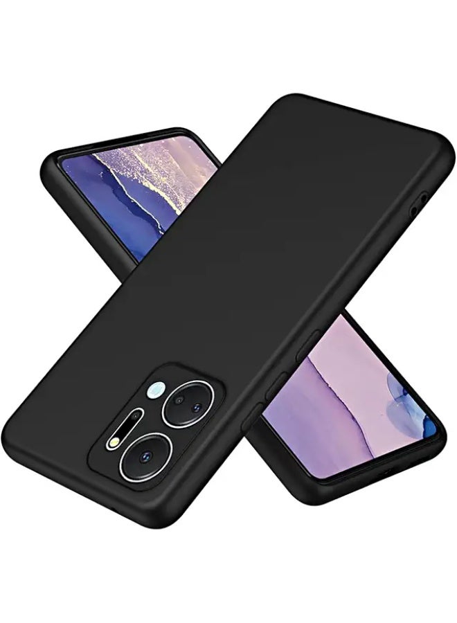 غطاء واقي لهونر X7a، غلاف TPU ناعم رفيع، غلاف سيليكون مرن متوافق مع هونر X7a - أسود