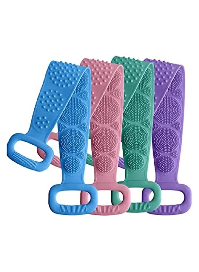 ليفة استحمام جسم سيليكون للظهر - فرشاة الجسم للاستحمام لتقشير وتنظيف وتدليك الظهر وكل الجسم - Image 1