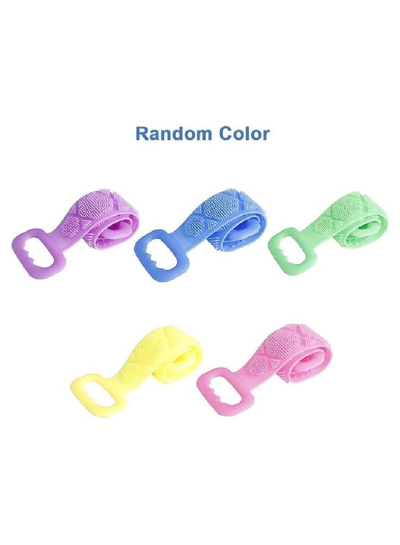 ليفة استحمام جسم سيليكون للظهر - فرشاة الجسم للاستحمام لتقشير وتنظيف وتدليك الظهر وكل الجسم - Image 2