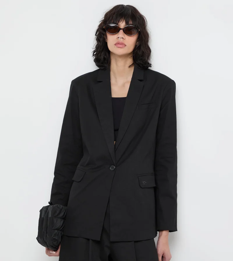 إف5 جاكيت بليزر نسائي منسوج