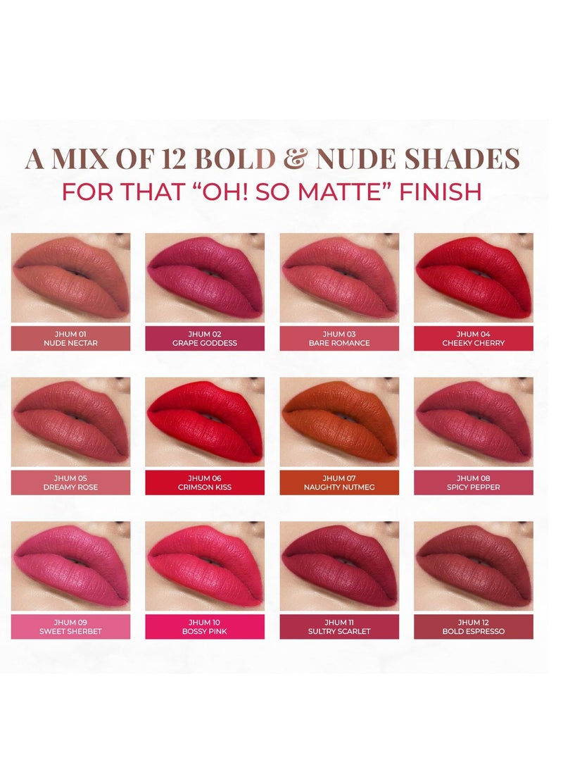 Just Herbs Just Herbs Ultra Matte Bullet Lipstick 4g Naughty Nutmeg  - Image 2