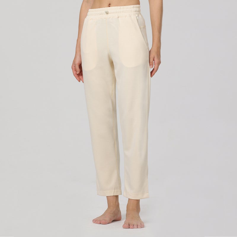 Quick-Dry Air Cotton Casual Slit Pants - Straight Leg Elastic Sports Trousers, Breathable & Comfortable for Everyday Wear