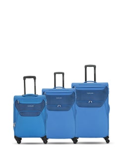 KAMILIANT KAMILIANT BALI 3PCS SET Soft Luggage sets with Spinner wheels -Blue  - Image 1