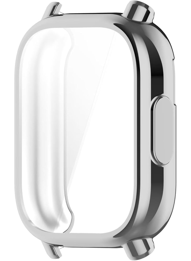 Case for Xiaomi Redmi Watch 5 Active, Soft TPU Protective Cover, Anti-Scratch All-Inclusive Shockproof Bumper Case, Durable Watch Protector for Sports, Running, Riding, Camping, and Outdoor Activities – Silver - Image 5