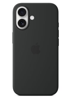 Silicone iPhone 16 Silicone Case with MagSafe – Black  - Image 3