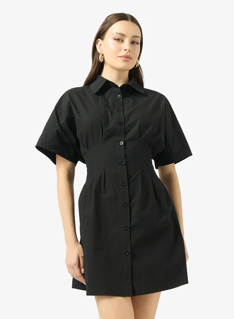 Ginger Button Up Fit & Flare Dress