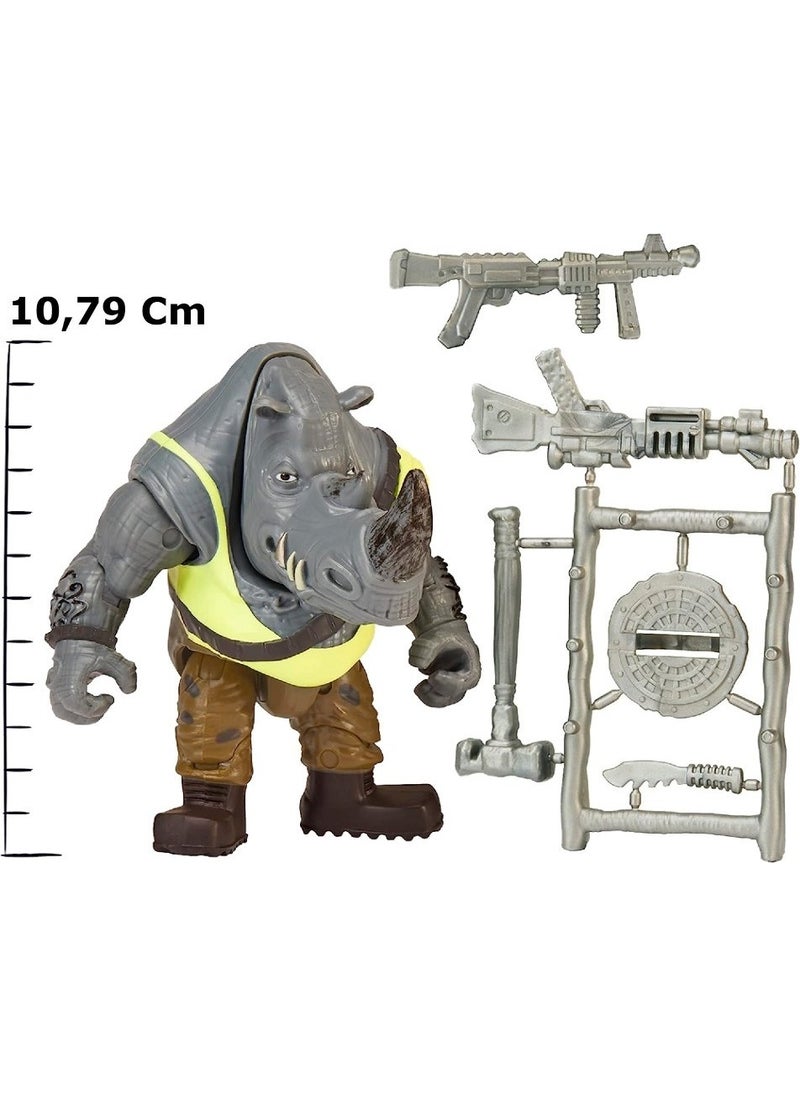 AKEDO - Tmnt Ninja Turtles Action Figures 11 cm Rocksteady Mutant Muscle - Image 1
