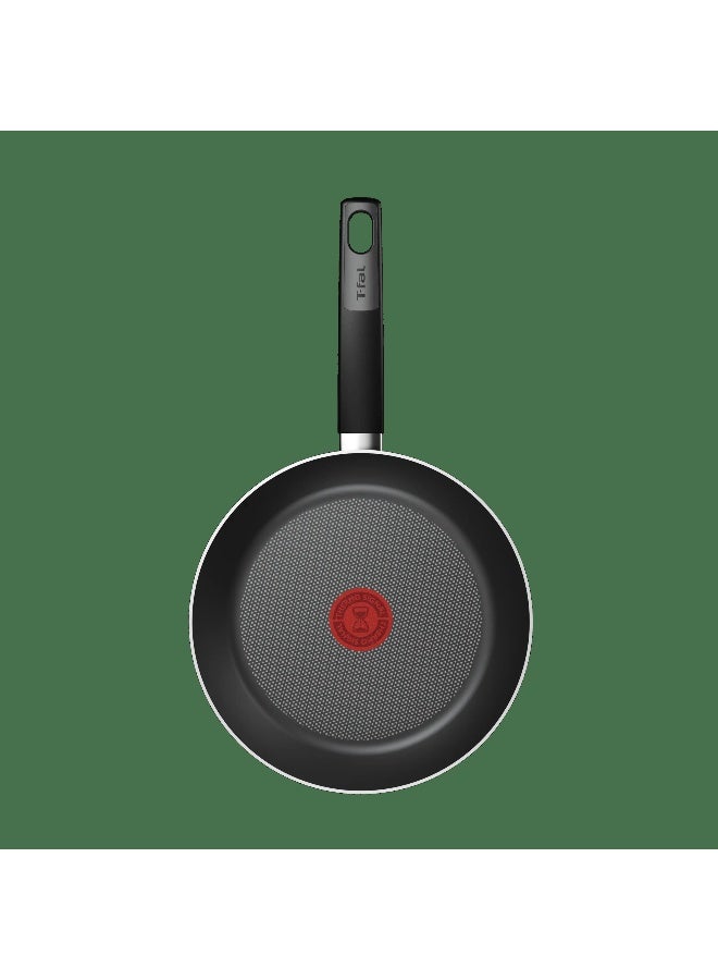 T-Fal Essential Titanium frypan 24 cm Easy-Cleaning Non-Stick Coating, Thermo-Signal™ Heat Indicator, Diffusion Base, Healthy and Safe Cookware, Made in France, B7000482 - Image 2