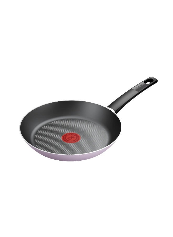 T-Fal Essential Titanium frypan 24 cm Easy-Cleaning Non-Stick Coating, Thermo-Signal™ Heat Indicator, Diffusion Base, Healthy and Safe Cookware, Made in France, B7000482 - Image 1