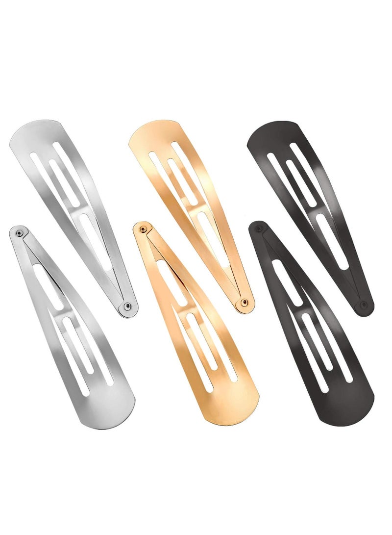 دايتويز 6 قطع مشابك شعر معدنية كبيرة مانعة للانزلاق، مشابك شعر للفتيات والنساء - Image 1