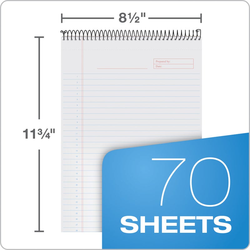 Tops Docket Gold Project Planner, 8-1/2" x 11-3/4", Top-Wire Bound, Project Rule, Burgundy Cover, 70 Sheets (63753) - Image 3