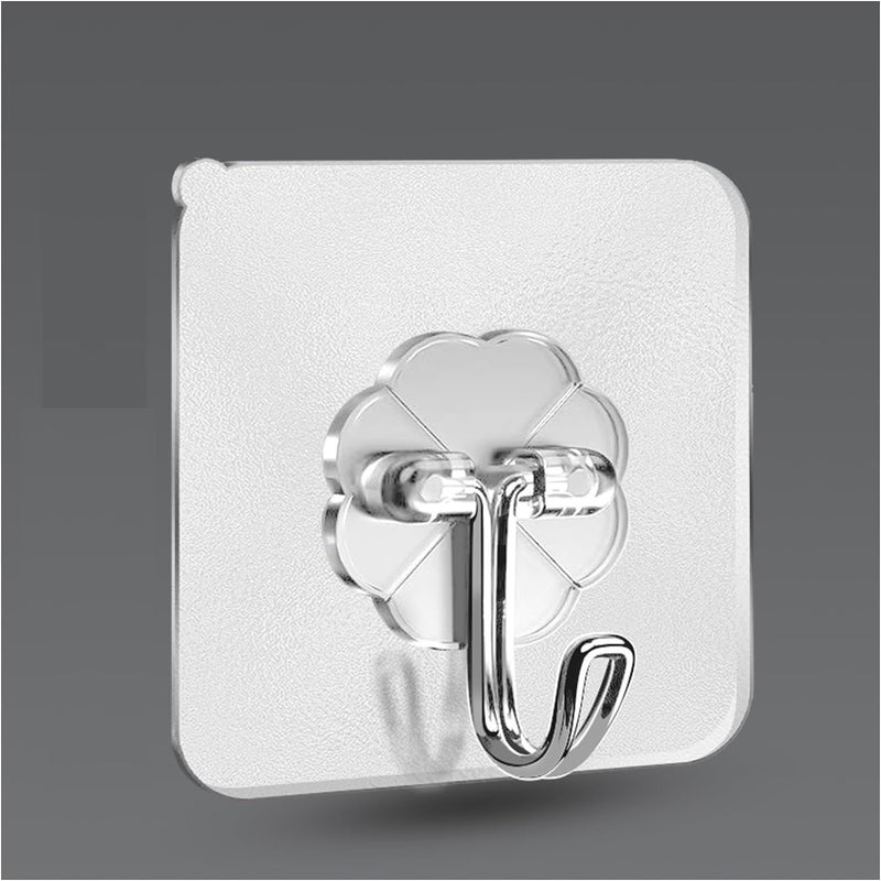COOFANDY Wall Hooks for Hanging Transparent Waterproof Sticky Hooks Nail Free Sticky Hangers with Stainless Hooks for Bathroom Kitchen Outdoor Dorm Room Essentials 10 - Image 2