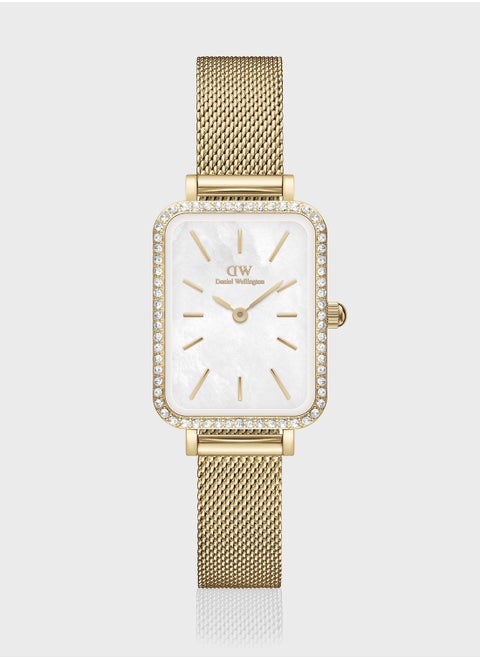 Quadro Mesh Strap Analog Watch