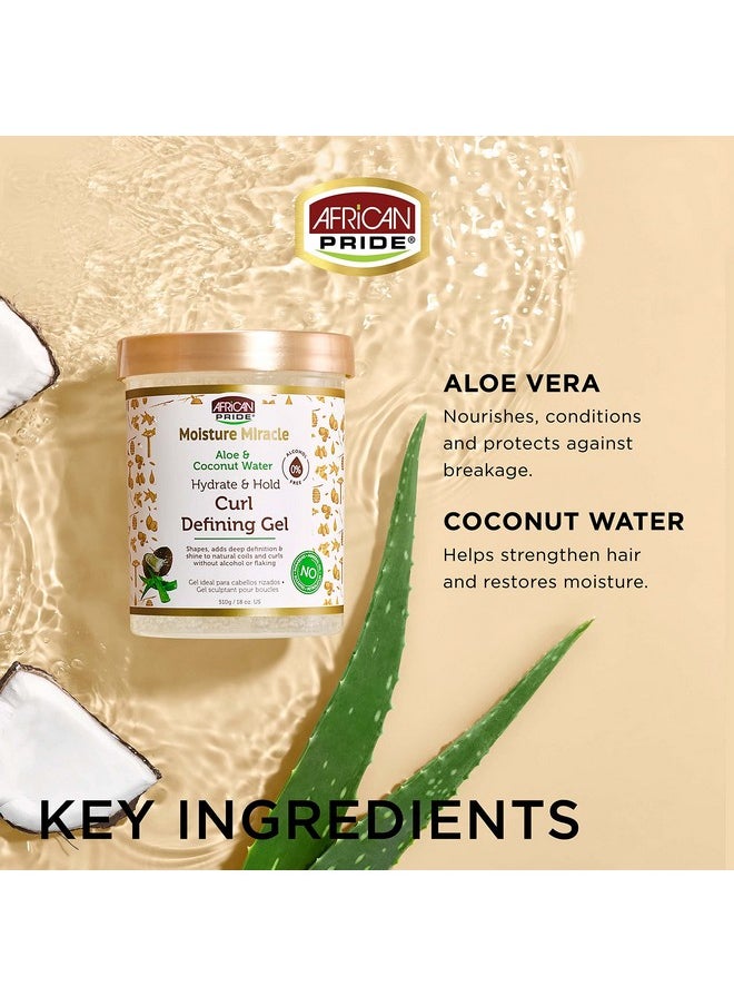 African Pride Moisture Miracle Hydrate & Hold Curl Defining Hair Gel (3 Pack) For Natural Coils & Curls Hydrates & Controls Frizz 18 Oz  - Image 4