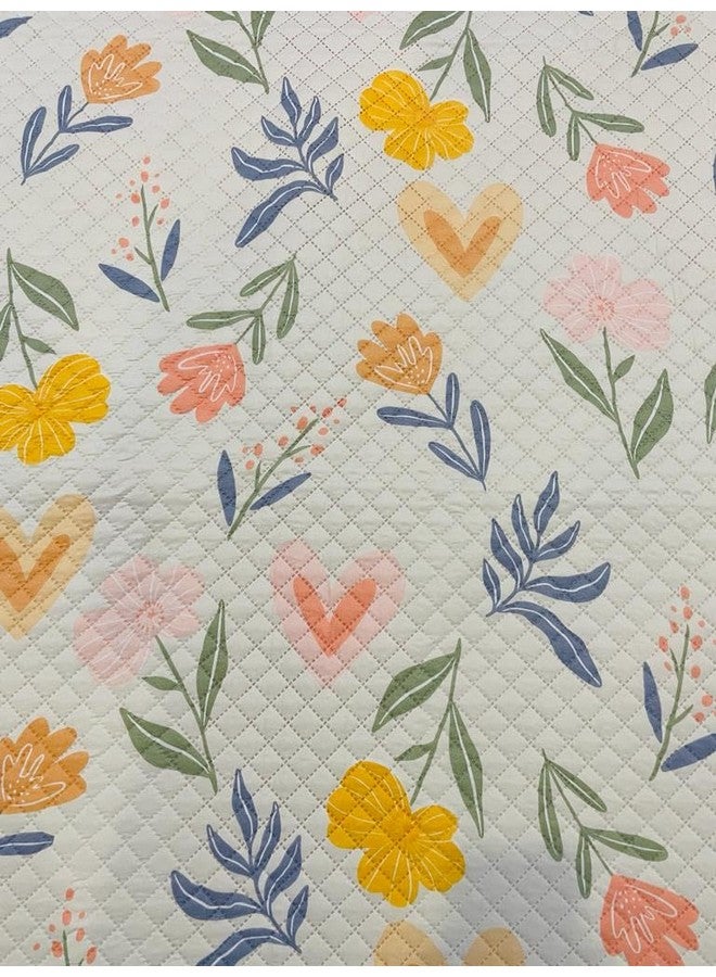 Furnistitchs Cotton Feel Quilted Ultrasonic Bedcover Bedsheet Quilt Bedspread with 2 King Size Pillow Covers 90 x 100 inches / 228 x 248 cms - Decorative Bed Cover King Size (White Hearts) - Image 3