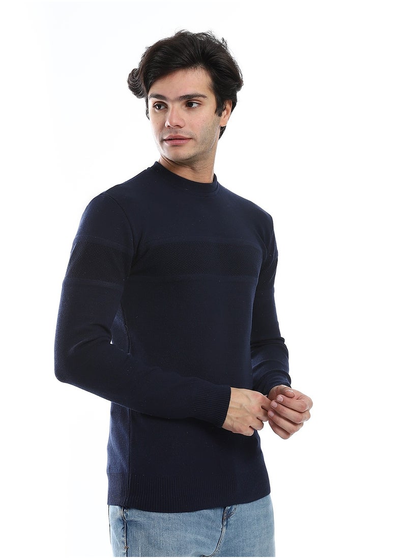 Caesar - Wool Mens Pullover With Multi Design - Image 1