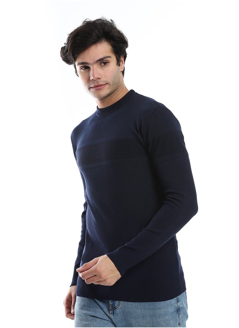 Caesar - Wool Mens Pullover With Multi Design - Image 1