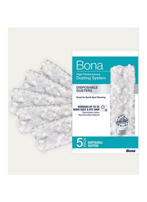 High Performance Dusting System Electrostatic Action Disposable Duster White 19.51 x 7.01 x 12.6 cm AX0003683
